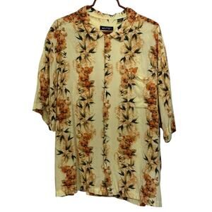 Puritan XXXL Men Short Sleeve Tropical Hawaiian Button Up Rayon Floral 3XL